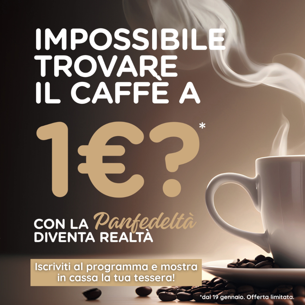 Promozione caffè 1 euro Panfè