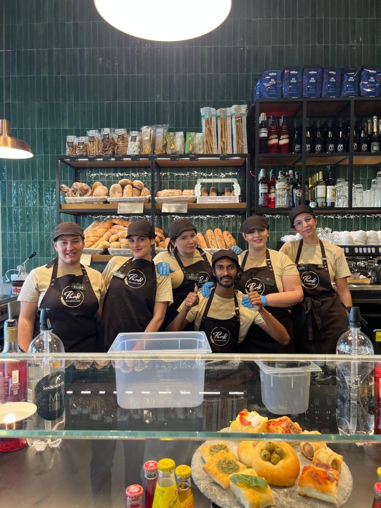 Nuova apertura Bar Bakery Panfé a Monza - Lo staff dell'inaugurazione